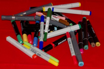 Alle Marker auf einem Haufen Alle Marker auf einem Haufen