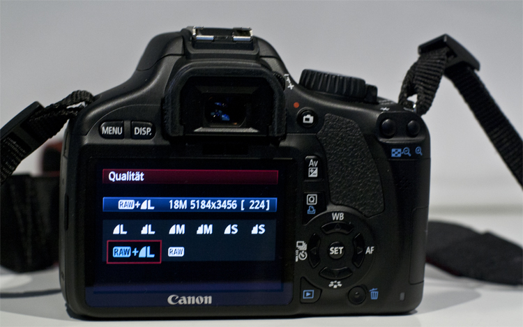 Canon EOS 550d Bildqualität einstellen