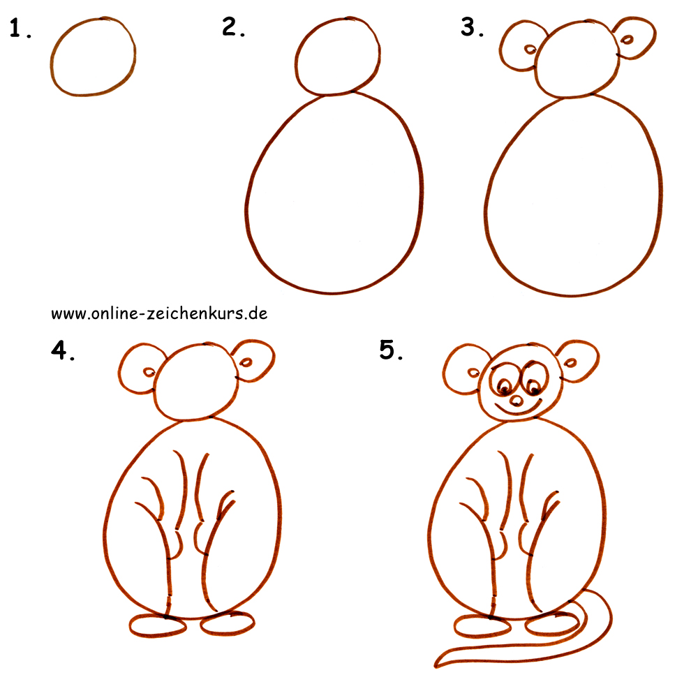 Mit Kindern zeichnen - Zeichenanleitung für Eltern: Dschungelbild