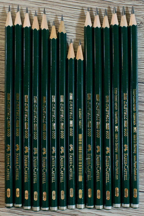 Faber Castell Bleistift mit Namen B 5er Set 