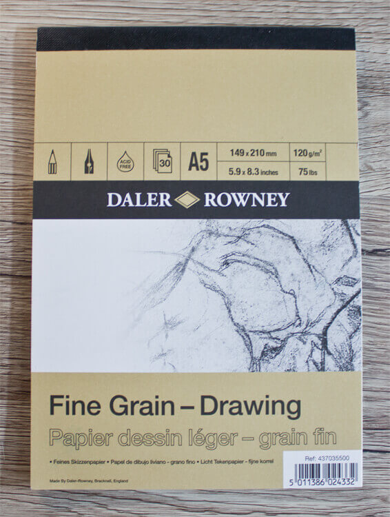 Daler Rowney Fine Grain Drawing Skizzenpapier A5