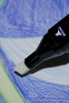 Mischtechnik: Buntstifte und Marker Blender