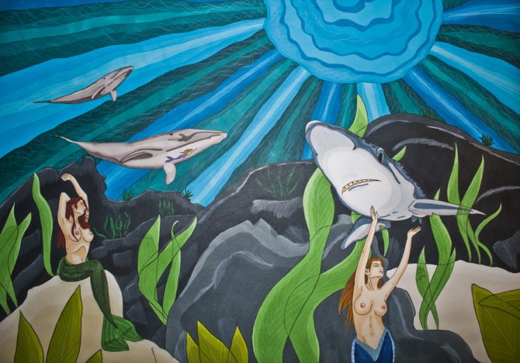 Marker Farbauftrag – ein Bild entsteht