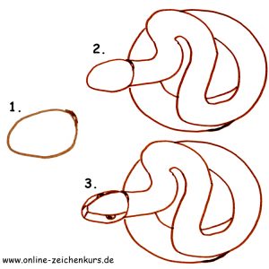 Anleitung: Schlange zeichnen