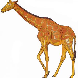 Giraffenzeichnung kolorieren