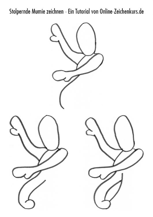 Mumie Zeichenanleitung 2