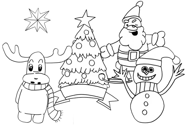 Weihnachtliche Motive zeichnen