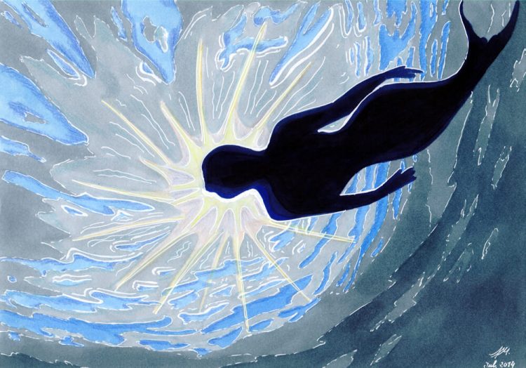 2014 - Silhouette einer Meerjungfrau