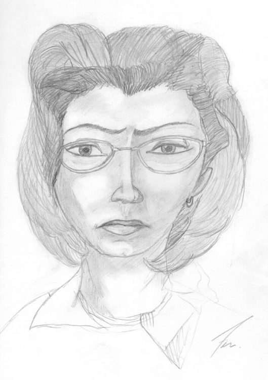 1999 - Bleistiftportrait meiner Mutter