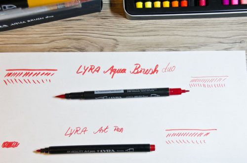Aqua Brush duo & Art Pen Maltest