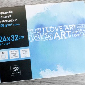 I LOVE ART Aquarellepapier - Feinkorn 300 g/m²