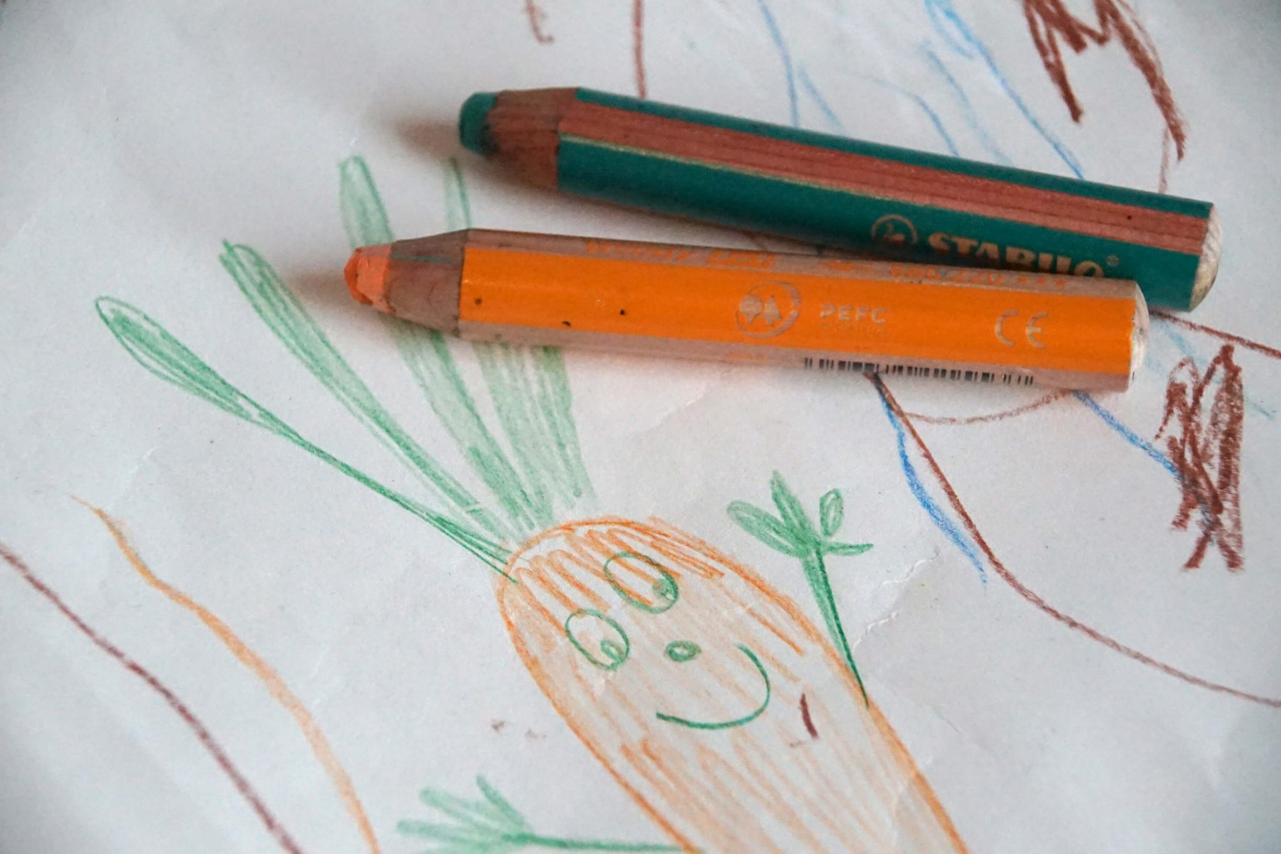 Malen mit Wachsmalern 2