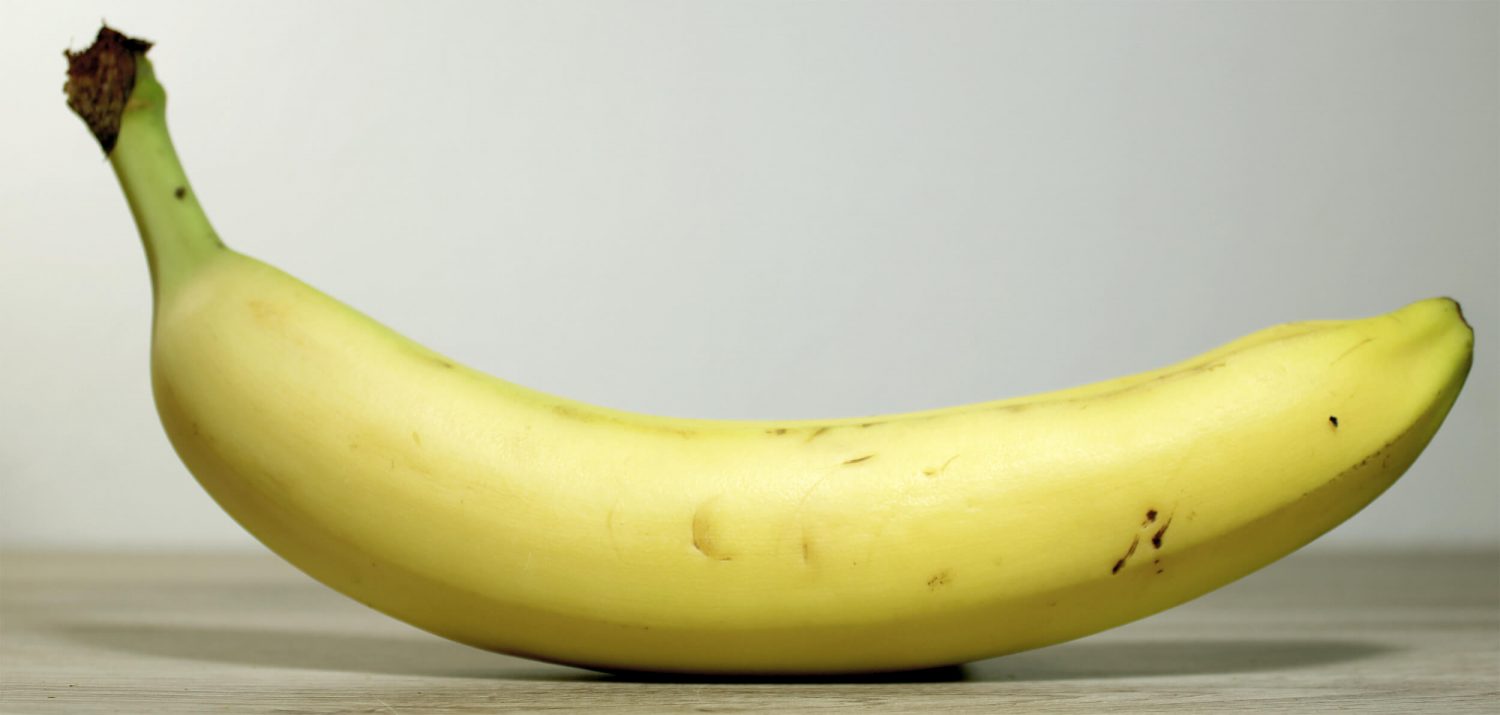 Einzelne Banane Zeichenvorlage 3