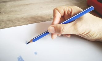 Flächen malen mit Buntstiften Beispiel 1