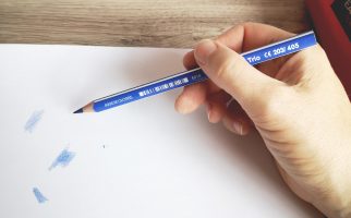 Flächen malen mit Buntstiften Beispiel 2