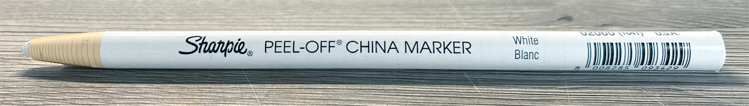 Sharpie China Marker Peel off weiß