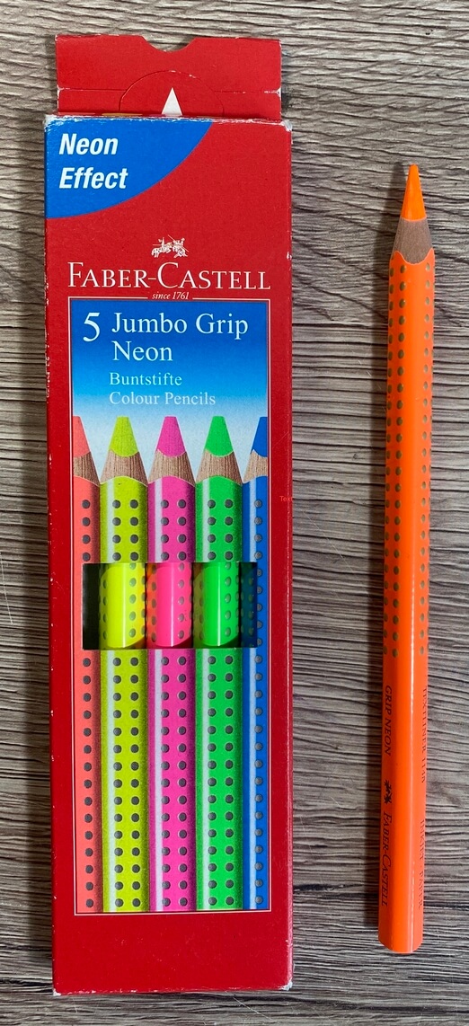Faber-Castell Jumbo Grip Neon Buntstifte