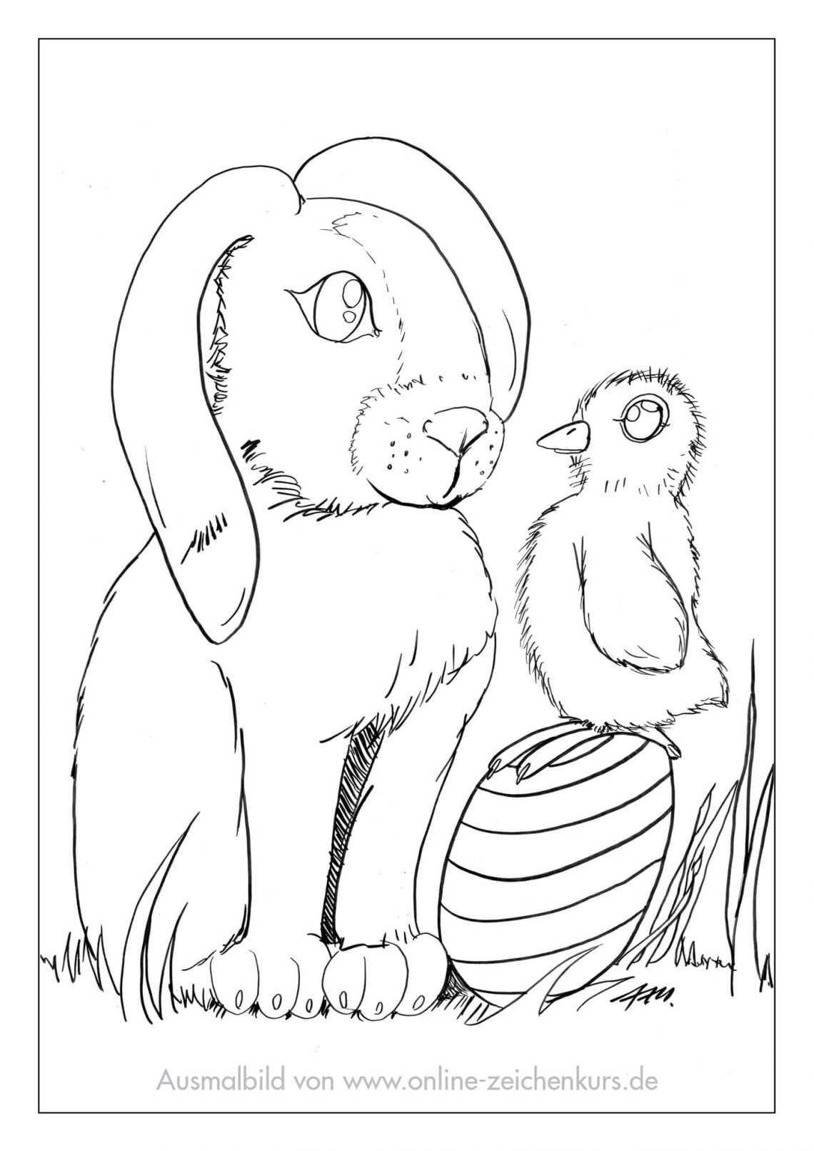 osterhasen ausmalbilder kostenlos