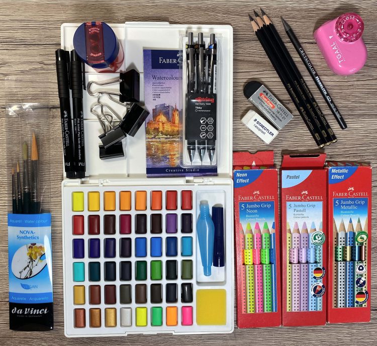 Welche Mal- und Zeichenmaterialien für den Urlaub wirst du brauchen?