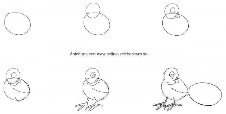 Osterküken zeichnen – Anleitung für Kinder und Einsteiger