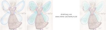 Comic Elfe Aquarellkolorierung Schritt für Schritt