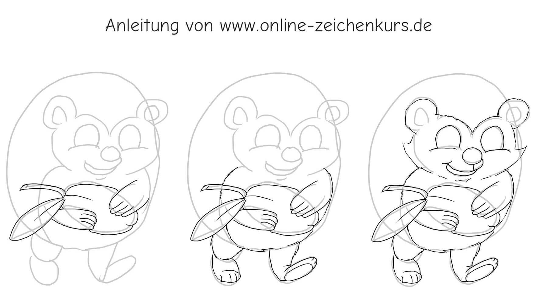 Herbsttiere zeichnen - Titelbild