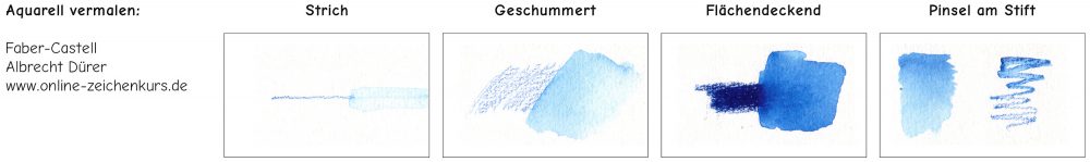 Aquarellbuntstifte im Test: Maltechniken der Faber-Castell Albrecht Dürer