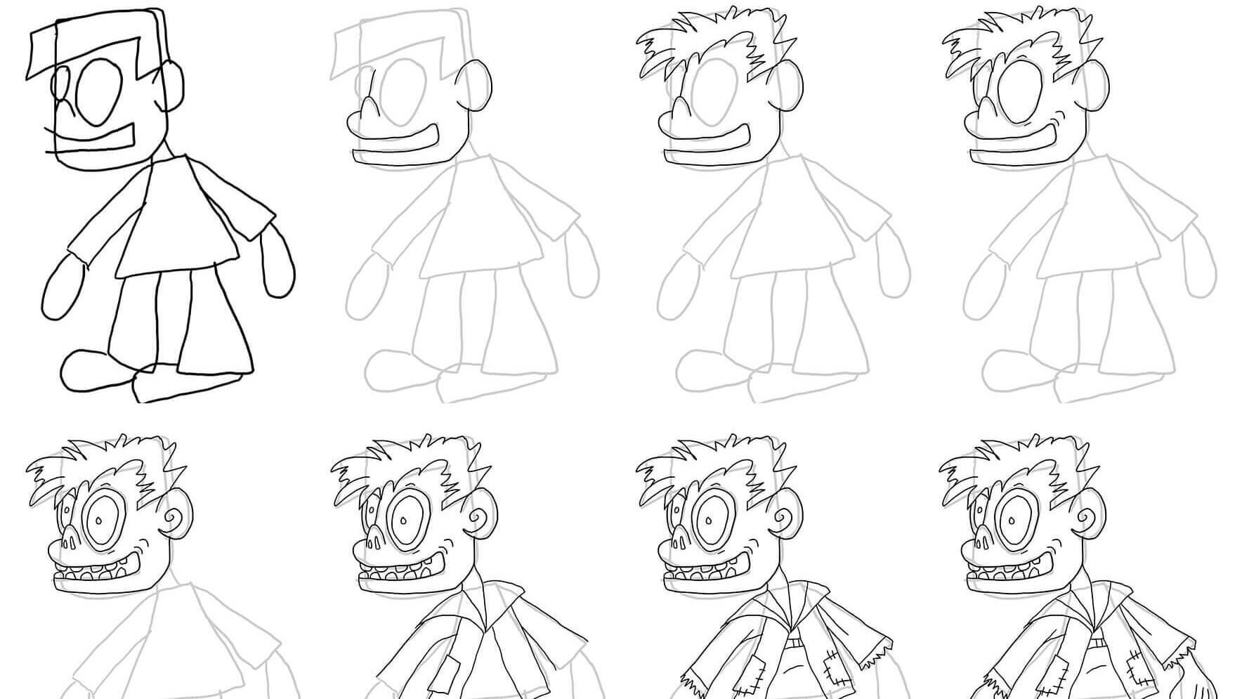 Titelbild Halloweenfiguren zeichnen Schritt für Schritt