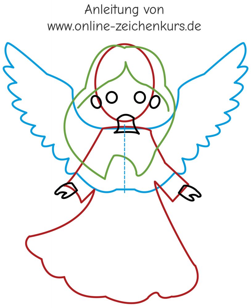 Engelchen basteln Schnittmuster