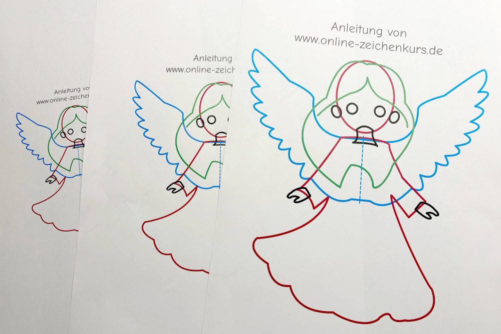 Schnittmuster ausdrucken in verschiedenen Größen