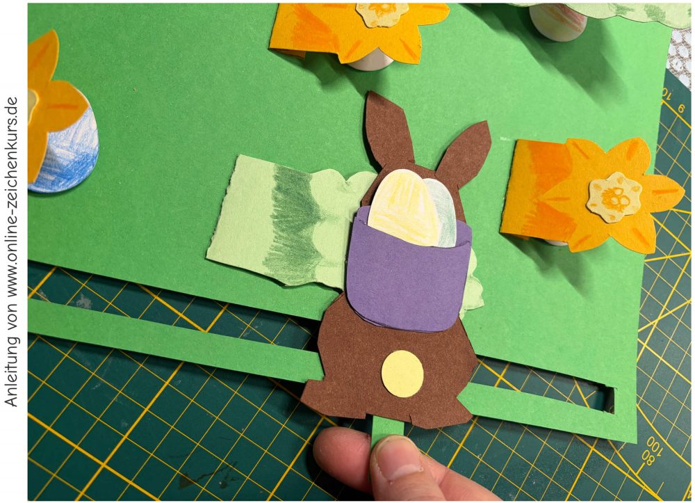 Osterhase Versteckspiel Bastelanleitung - Schritte 4