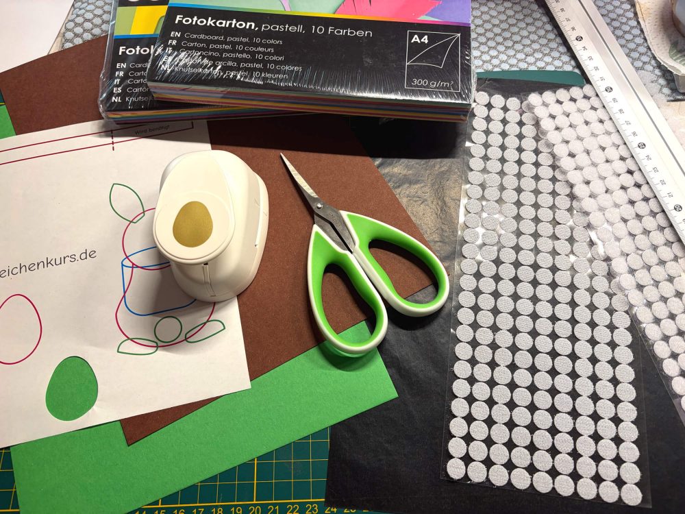 Osterhase Versteckspiel basteln Materialliste