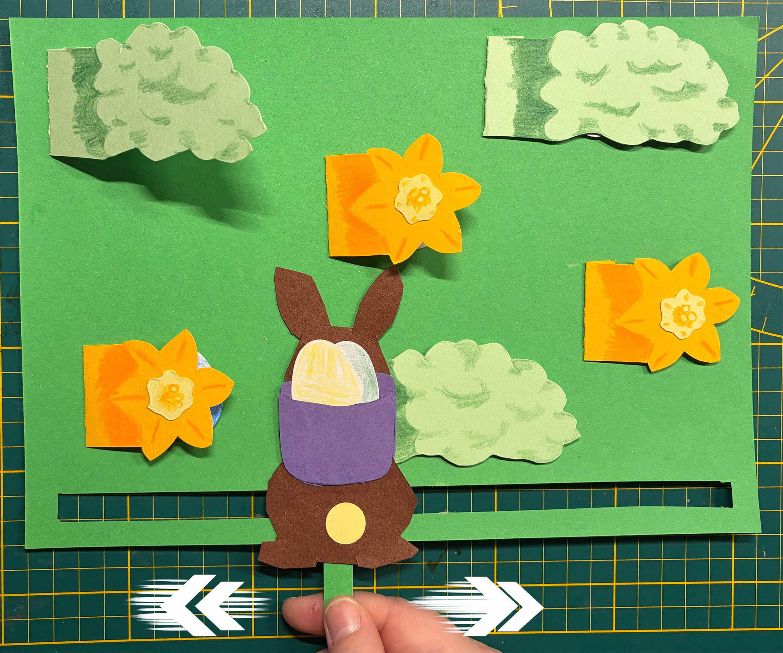 Osterhase Versteckspiel basteln und spielen