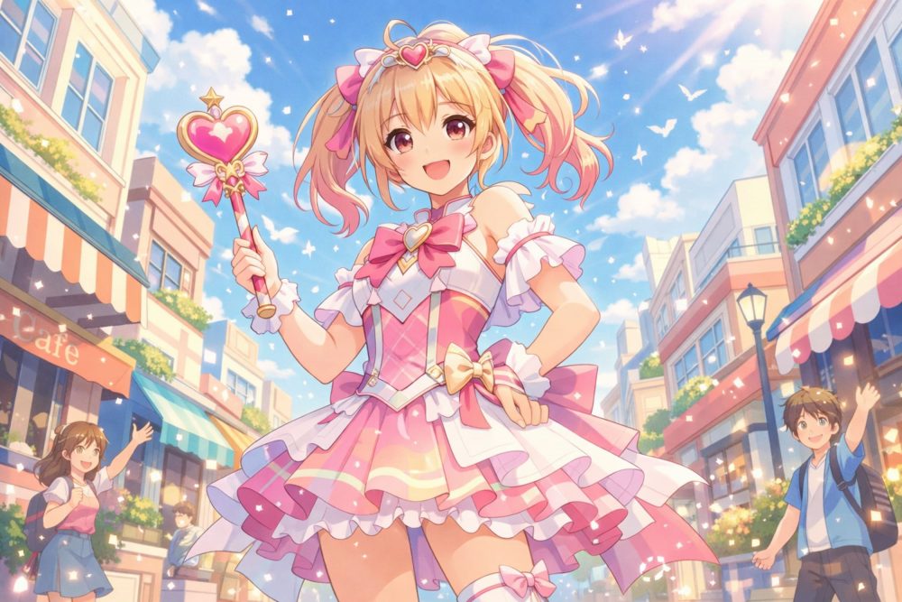 Sora KI generiert: Manga Magical Girl