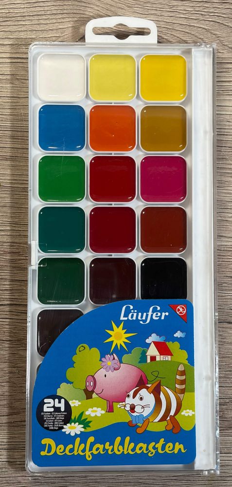 Läufer Deckfarben im Kasten